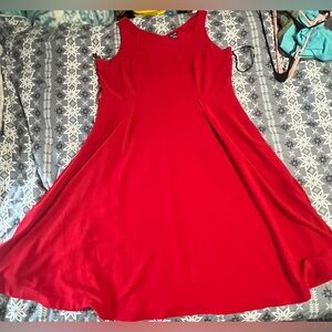 City Chic Red Midi Dress